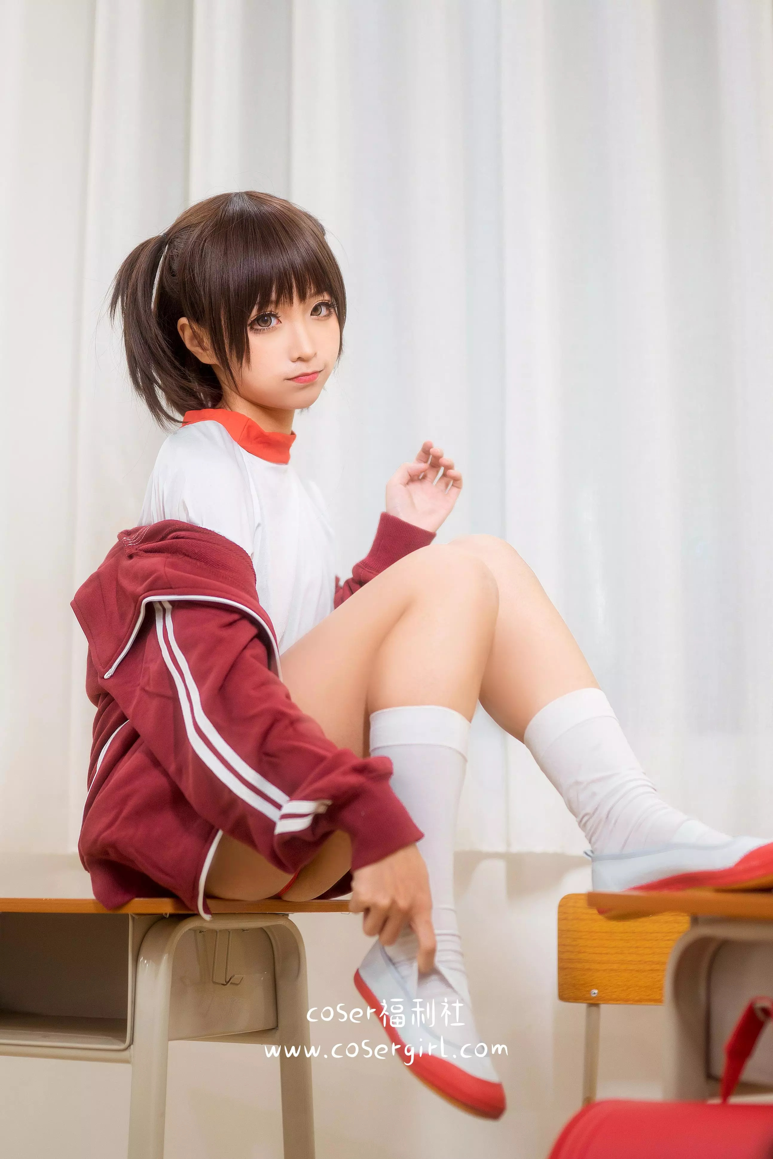 图片[3]-蠢沫沫 体操服红 [45P-420MB]写真下载-COSERYYDS